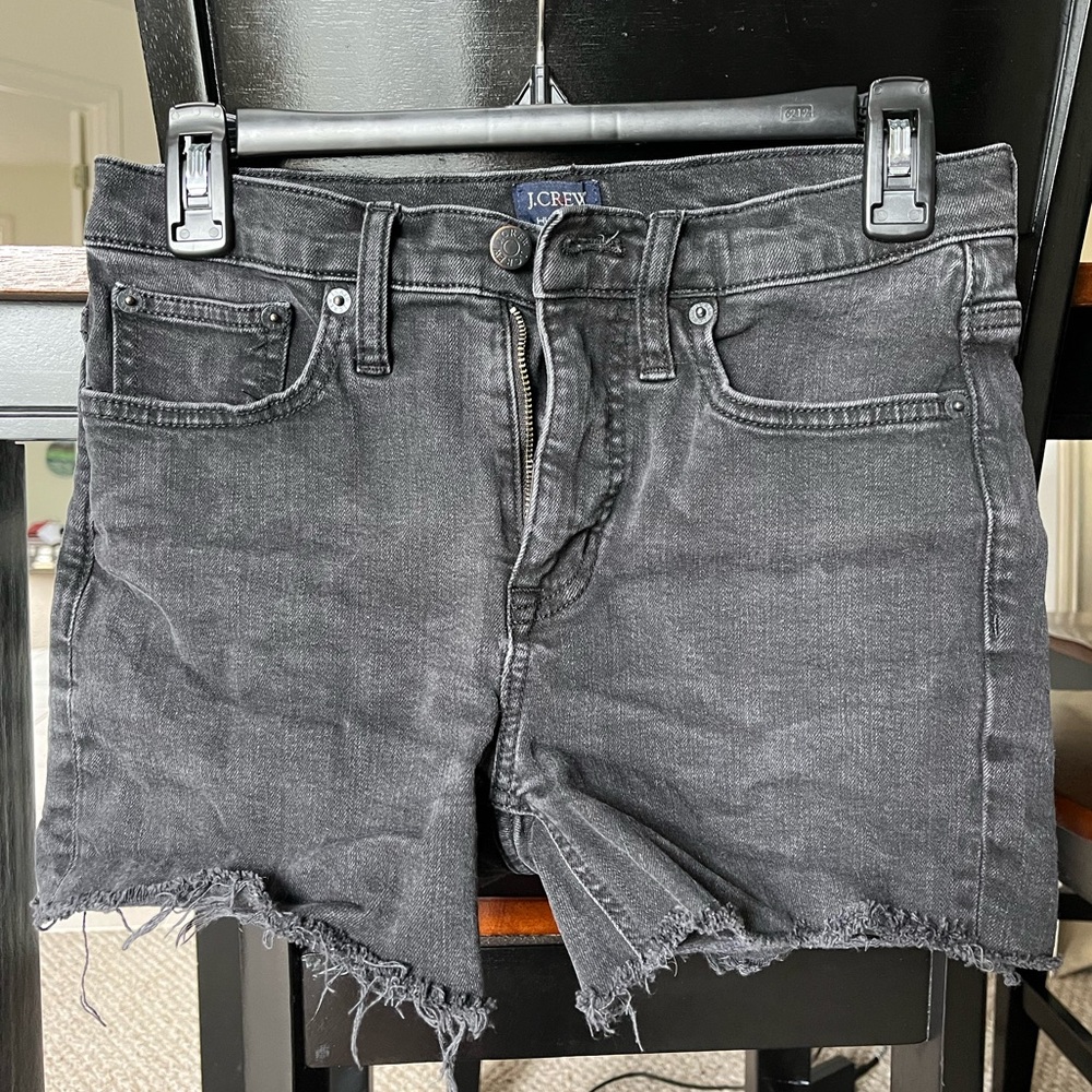 J. Crew Black Jean Shorts